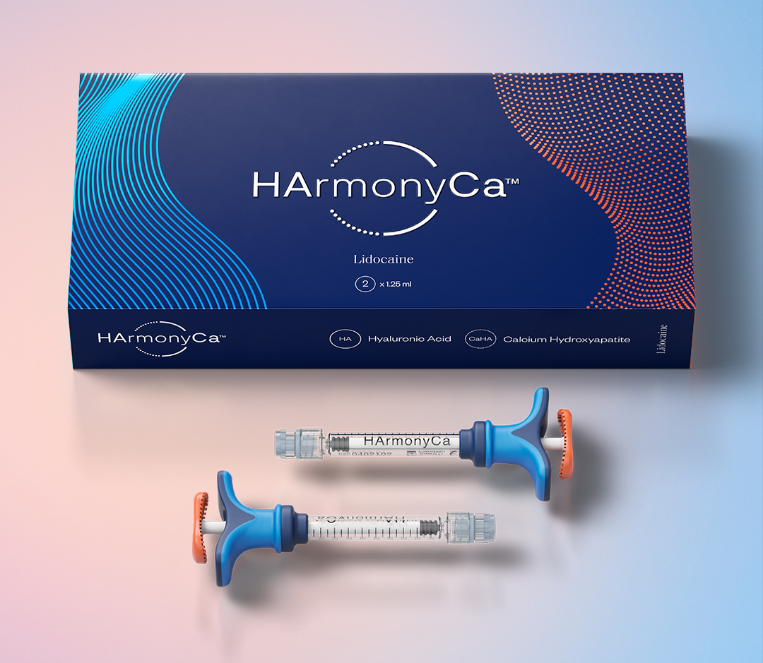 HarmonyCa filler in Izmir combining hyaluronic acid and calcium hydroxylapatite for facial support after dermatologist assessment